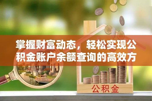 丰润掌握财富动态，轻松实现公积金账户余额查询的高效方法